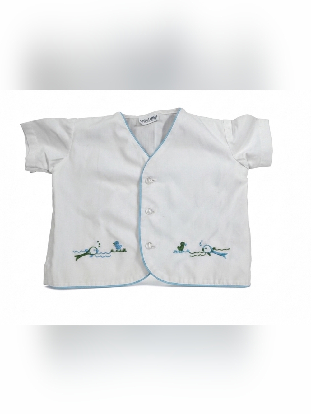 Vintage Nannette Embroidered Diaper Shirt